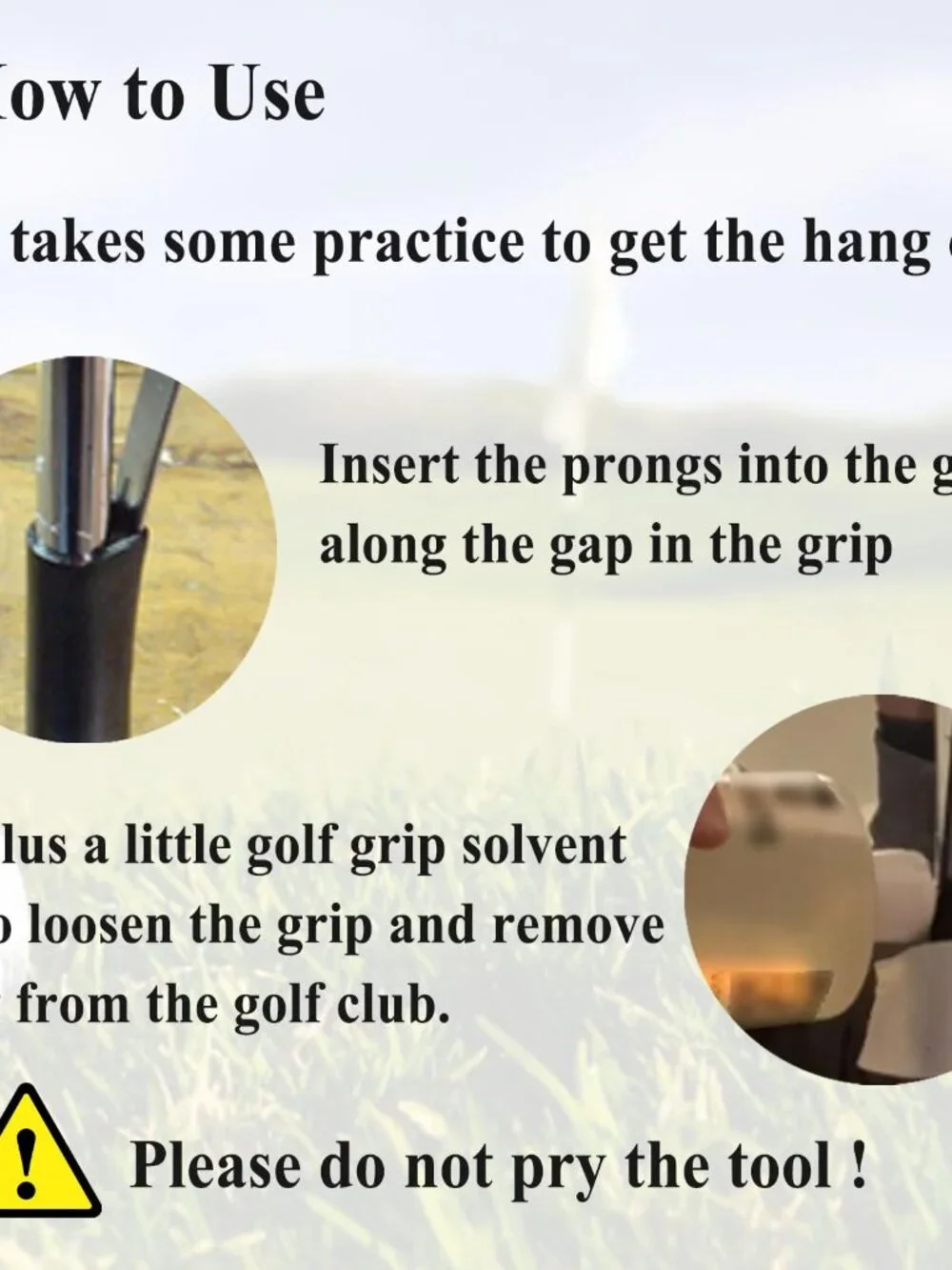 V-Groove Golf Grip Removal Tool, 11